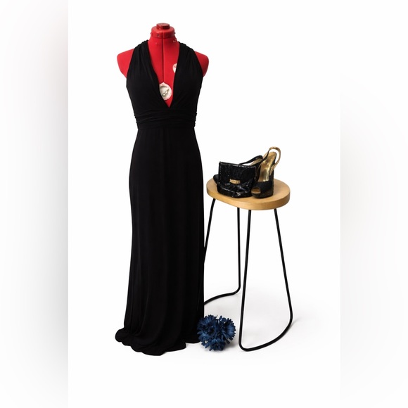 Revelry velvet Black Evening Dress - Picture 3 of 7